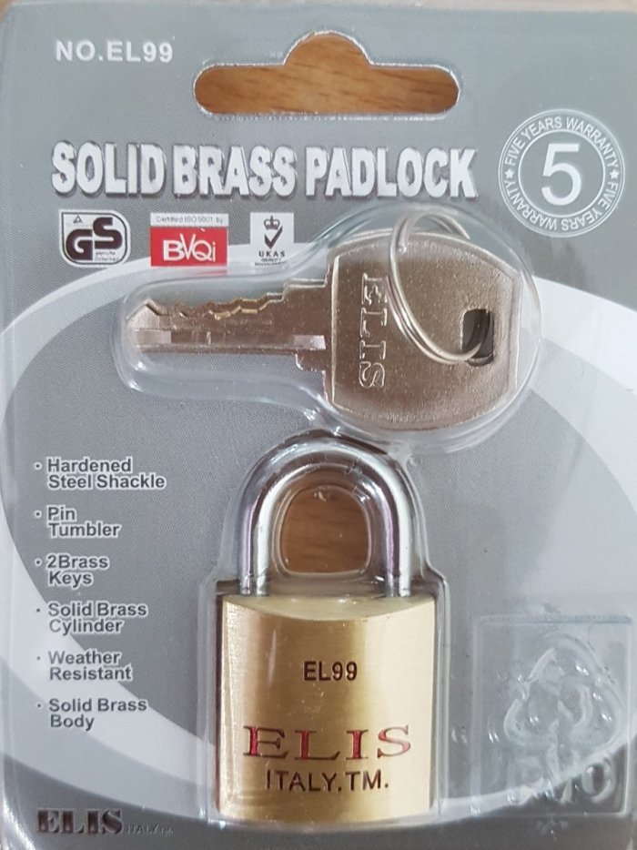 Solic Brass Padlock EL99